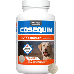 Nutramax Cosequin for Dogs Joint Health Supplement, Contains Glucosamine for Dogs, Plus Chondroitin and MSM, Supports Healthy Joints, For All Breeds and Sizes, Chewable Tablets, 132 Count