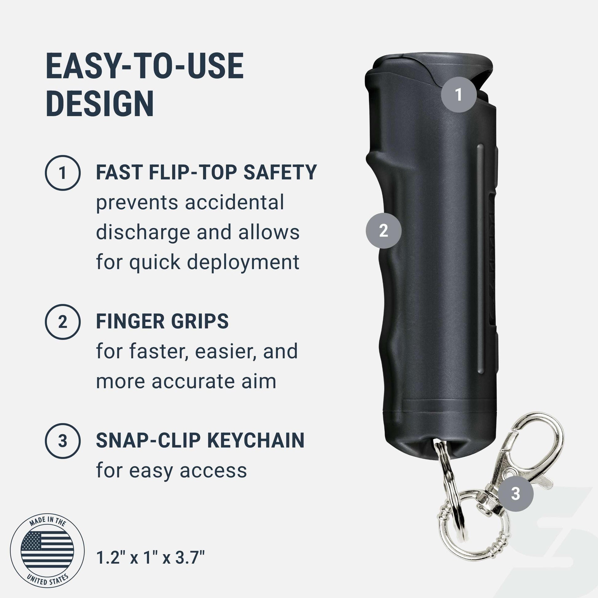 Buy now Sabre Pepper Gel - Fast Flip Top, Snap-Clip Keychain, Easy to Use & Carry, Maximum Police Strength OC Spray with UV Dye for Self Defense, 10 Second Spray Time, Finger Grip for Faster Aim, 0.54 fl oz at indiglob india