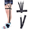 Mens Shirt Stays Upgrade Adjustable Elastic Garter Military Shirts Holder with Non-slip Locking Clamps - Clip Socks Style