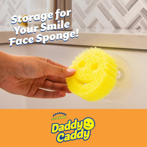 Buy now Scrub Daddy Sponge Holder Daddy Caddy - Sponge Holder for Kitchen Sink - Sponge Caddy and Kitchen Organizer with Suction Cups - Self Draining & Dishwasher Safe (1 Count) at indiglob india