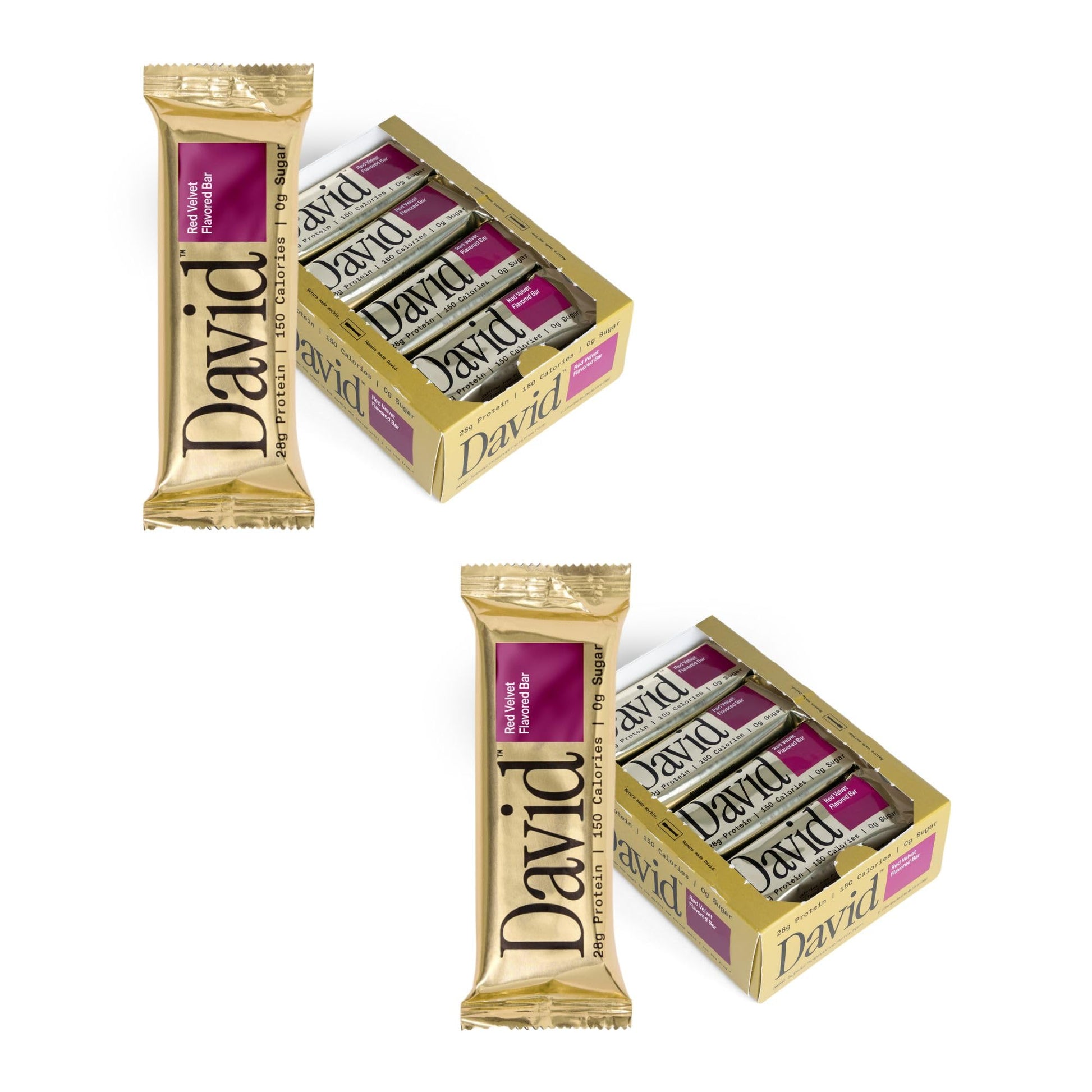 Buy now David High Protein Bars - 0g of Sugar, Low Carb, Gluten Free - 28g of Protein, 150 Calories - On-The-Go Snack - Chocolate Chip Cookie Dough Flavor, Pack of 12 at indiglob india