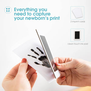 Buy now Pearhead Newborn Baby Handprint and Footprint Kit - No Mess Clean-Touch Ink Pad With Impression Cards, Safe for Skin, Perfect Keepsake for Family, Acid-Free, Black at indiglob india