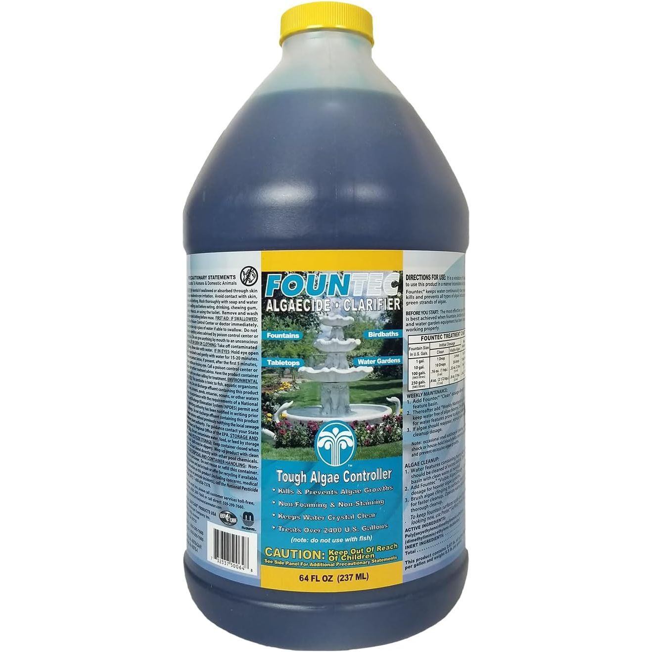 Buy now EasyCare FounTec Algaecide and Clarifier, 8 oz. Bottle No Size at indiglob india