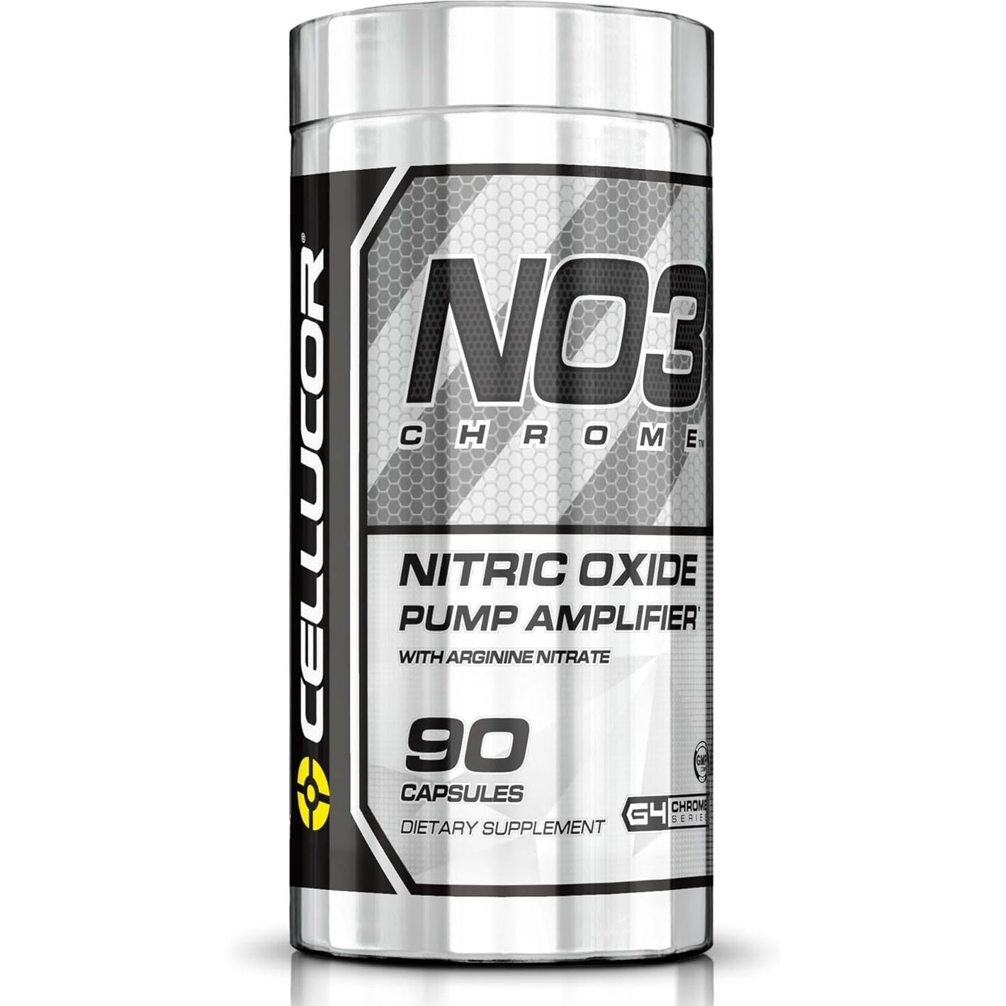 Cellucor NO3 Chrome Nitric Oxide Supplements with Arginine Nitrate for Muscle Pump & Blood Flow, 90 Capsules, G4