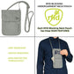 Buy now Travelon Rfid Blocking Undergarment Neck Pouch Travel Wallet, Gray, One Size at indiglob india