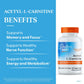 Doctors Best Acetyl-L-Carnitine, Supports Mental Focus & Alertness, Non-GMO, Gluten Free, Soy Free, Vegan 120 Veggie Caps
