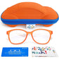 Blue Light Glasses for Kids Girls Boys with Cute Car Case, UV400 Protection, Anti Blue Ray Age3-12