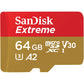 SanDisk 1TB Extreme microSDXC UHS-I Memory Card with Adapter - Up to 190MB/s, C10, U3, V30, 4K, 5K, A2, Micro SD Card- SDSQXAV-1T00-GN6MA, Gold/Red