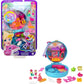 Polly Pocket Compact Playset, Backyard Butterfly with 2 Micro Dolls & Accessories, Travel Toys with Surprise Reveals
