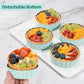 4 Pcs 3.6 Inch Mini Tart Pan Depth 1 Inch with Removable Bottom NonStick Tin - Green