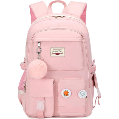 Spotted Tiger Girls Backpack Aesthetic Backpack for Teen Girl Cute School Bag Bookbag Anime School Backpacks for Girls (Black)
