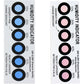 Premium Humidity Indicator Cards 20 Pack(Reusable) - 10-60% 6 Spot(20 Cards)