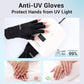 MelodySusie Premium UV Gloves for Nails, Professional UPF 99+ UV Protection Gloves for Manicures, Cool Feeling Fabric, Nail Art Skin Care Fingerless Anti UV Glove Protect Hands from UV Harm