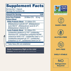 RenewLife Extra Care Ultimate FLORA Probiotic, 60 capsules