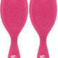 Buy now Wet Brush Original Detangler Hair Brush, Amazon Exclusive Aqua- Ultra-Soft IntelliFlex Bristles-Detangling Hairbrush Glides Through Tangles For All Hair Types (Wet Dry & Damaged Hair) - Women & Men 1 Count (Pack of 2) Pink Frost at indiglob india