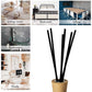 100PCS Reed Diffuser,7 Inch Aromatherapy Diffuser Black Fiber Sticks-Black Reed Diffuser Sticks for Home Office Spa and Bedroom