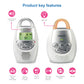 Buy now VTech Communications DM221 Audio Baby Monitor with up to 1,000 ft of Range, Vibrating Sound-Alert, Talk Back Intercom & Night Light Loop, White/Silver at indiglob india