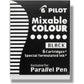 Pilot Parallel Mixable Color Ink Refills for Calligraphy Pens, Black Ink, 12-Pack (77313)