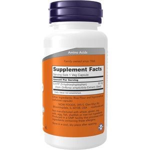 NOW Foods Supplements, 5-HTP (5-hydroxytryptophan) 50 mg, Neurotransmitter Support*, 90 Veg Capsules
