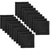 Sweat Absorbing Handkerchiefs - The Original Pocket-Sized Sweat Towels - Quick-Dry Microfiber Sweat Rags for Face, Hands, & Body - Men & Women - Gym, Sports, and Work (Black: 5 Pack) - Black: 20 Pack