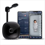 Buy now Nanit Pro Smart Baby Monitor & Wall Mount - 1080p Secure Wi-Fi Video Camera, Sensor-Free Sleep & Breathing Motion Tracker, 2-Way Audio, Sound & Motion Alerts, Night Vision, and Breathing Band - Black at indiglob india