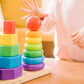 Buy now Melissa & Doug Geometric Stacker - Wooden Educational Toy,25 count(pack of 1) at indiglob india