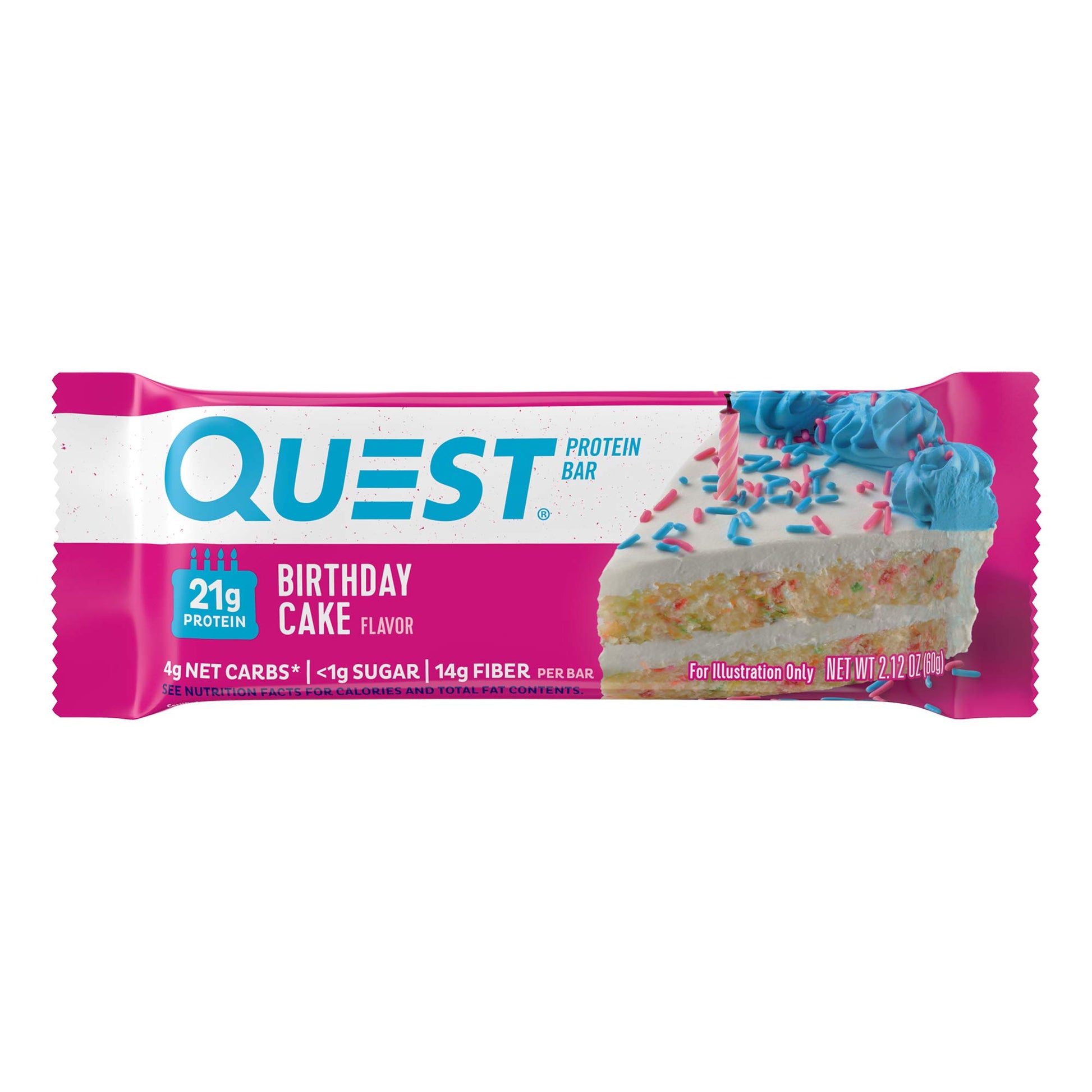 Buy now Quest Nutrition Chocolate Brownie Protein Bar, 20g Protein, 1g Sugar, 4g Net Carb, High Fiber, Gluten Free, 12 Count Birthday Cake 1 Count (Pack of 1) at indiglob india