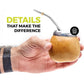 BALIBETOV Yerba Mate Gourd Set (Original Natural Handmade Yerba Mate Cup Argentina) - Includes Mate Tea Cup, Bombilla (Mate Straw) and Clean Brush - Classic Mate Cup and Bombilla Set (Suela)