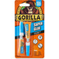 Gorilla Super Glue, Two 3 Gram Tubes, Clear, (Pack of 1)