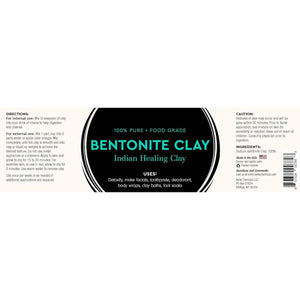 Food Grade Sodium Bentonite Clay - Powder - 1 Pound
