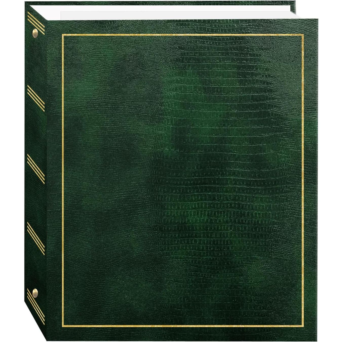 Buy now Magnetic Self-Stick 3-Ring Photo Album 100 Pages (50 Sheets), Hunter Green at indiglob india