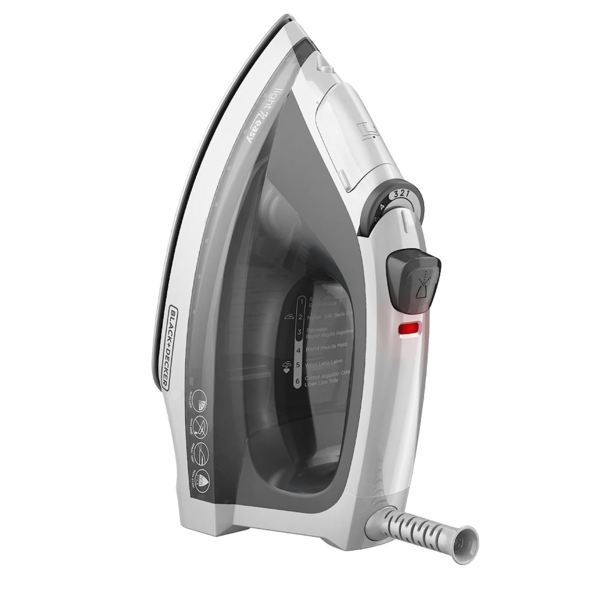 Buy now BLACK+DECKER Light ‘N Easy Compact Steam Iron, IR1020S, Stainless Steel Soleplate, Spray Mist, Anti-Drip, Auto Shutoff at indiglob india