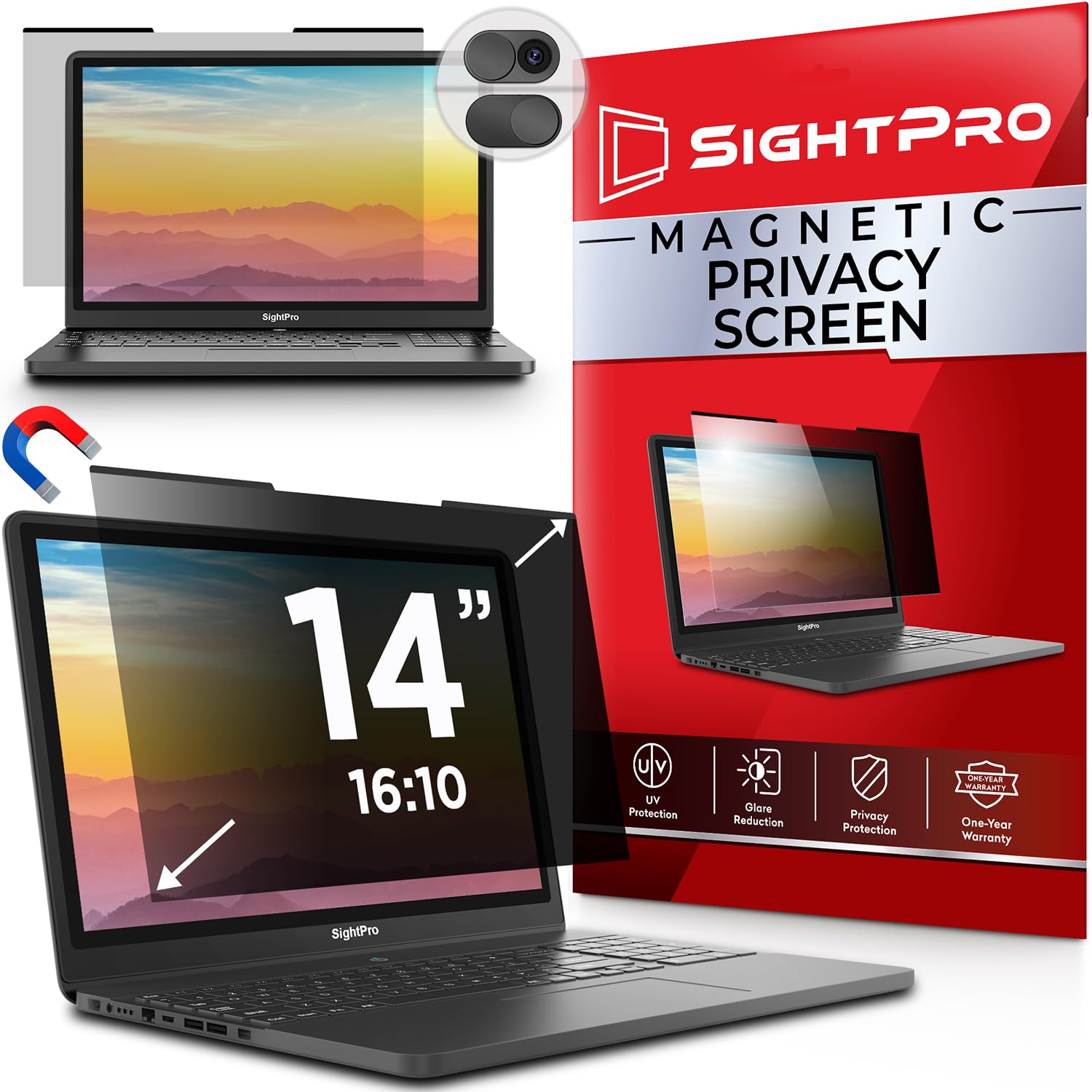 Buy now Magnetic Privacy Screen for MacBook Pro 16 Inch (2019, 2020) Removable Laptop Privacy Filter Shield and Protector at indiglob india
