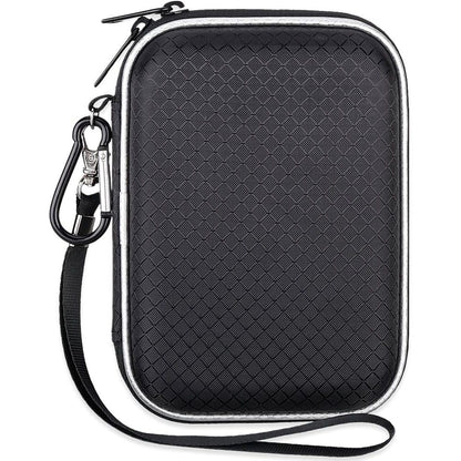 Lacdo Hard Drive Carrying Case for Western Digital WD My Passport/WD Elements/My Passport Ultra Portable External Hard Drive 1TB 2TB 3TB 4TB 5TB 6TB USB 3.0 2.5 inch HDD Travel Bag, Black