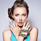 10pcs Halloween False Nail Alloy Gothic Punk Style Talon Claw Paw Finger Rings Cosplay Decoration (3 Sizes) - My Store