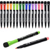 Magnetic Dry Erase Markers, (8 Pack) Dealkits Low Odor White Board Markers Whiteboard Markers with Erasers for Kids Teacher Supplies for Classroom Work on White Board, Calender, Fine Tip Point - Multicolored(16 Pack)