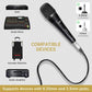 TONOR K1 Vocal Microphone for Singing, Dynamic Handheld Wired Karaoke Mic, Microfono with 5M XLR to 1/4" Cable, Compatible with Amp, Mixer, Suitable for Speech, Karaoke and Outdoor Activities