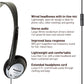 Panasonic Headphones, On-Ear Lightweight Earphones with Microphone and XBS for Extra Bass and Clear, Natural Sound, 3.5mm Jack for Phones and Laptops, Work from Home - RP-HT21M (Black & Silver)