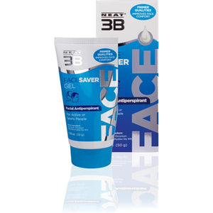 Neat Feat 3B Face Saver Antiperspirant Gel for Facial Perspiration & Shine, White and Blue, 1.76 Fl Oz
