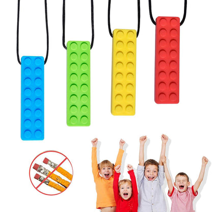 Chew Necklace, Autism Chew Necklace (4PCS), Sensory Necklace Set, Chew Necklaces for Sensory Kids, for Biting Needs, Autistic, ADHD, Oral Motor (100% Food Grade Silicone), for Boys and Girls - My Store