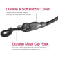 10 FT Strong Dog Leash Extra Heavy Duty Rock Climbing Rope Comfortable Padded Handle Highly Reflective Threads for Small Medium Large Dogs, 1/2 inch Diameter (Black Black) - My Store