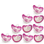 Buy now RaZbaby Jollypop Pacifier for Babies 3 Months and Up, USA Made, Natural Shaped Orthodontic Binky, Lovingly Shared in NICUs & Hospitals Worldwide, Medical-Grade 100% BPA-Free - 2 Pack - Pink at indiglob india