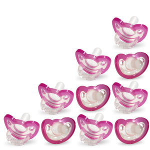 Buy now RaZbaby Jollypop Pacifier for Babies 3 Months and Up, USA Made, Natural Shaped Orthodontic Binky, Lovingly Shared in NICUs & Hospitals Worldwide, Medical-Grade 100% BPA-Free - 2 Pack - Pink at indiglob india