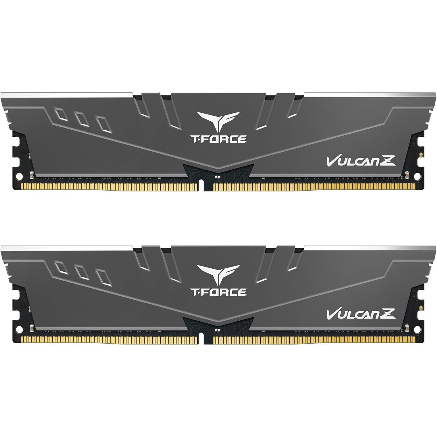 TEAMGROUP T-Force Vulcan Z DDR4 16GB Kit (2x8GB) 3200MHz (PC4-25600) CL16 Desktop Memory Module Ram (Gray) - TLZGD416G3200HC16CDC01