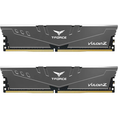TEAMGROUP T-Force Vulcan Z DDR4 16GB Kit (2x8GB) 3200MHz (PC4-25600) CL16 Desktop Memory Module Ram (Gray) - TLZGD416G3200HC16CDC01