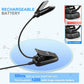 Buy now Vekkia 14 LED Rechargeable Book Light for Reading at Night, Eye-Care Reading Light for Books in Bed, 180° Adjustable, Clip on Lamp, 3 Color Temperatures, Lightweight, Present for Reader at indiglob india