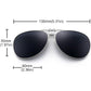 Retro Clip on Aviator Sunglasses Polarized Flip up Lenses Driving Eyeglasses Men