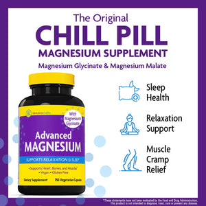 InnovixLabs Advanced Magnesium Capsules - 150 Ct, 210 mg - Chelated Glycinate and Malate - High Absorption, Promotes Relaxation, Bones, Muscle Health, Vegan Malate Sleep Supplement