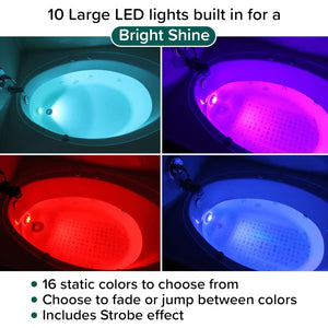 Buy now Underwater Remote Controlled LED Color Changing Light for Bathtub or spa - Battery Operated - Size 2.75 in. at indiglob india