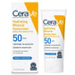 CeraVe 100% Mineral Sunscreen SPF 50 with Zinc Oxide & Titanium Dioxide, Hyaluronic Acid & Ceramides, Oil Free & Non-Greasy, Hydrating Mineral Sunscreen For Body, 5 oz